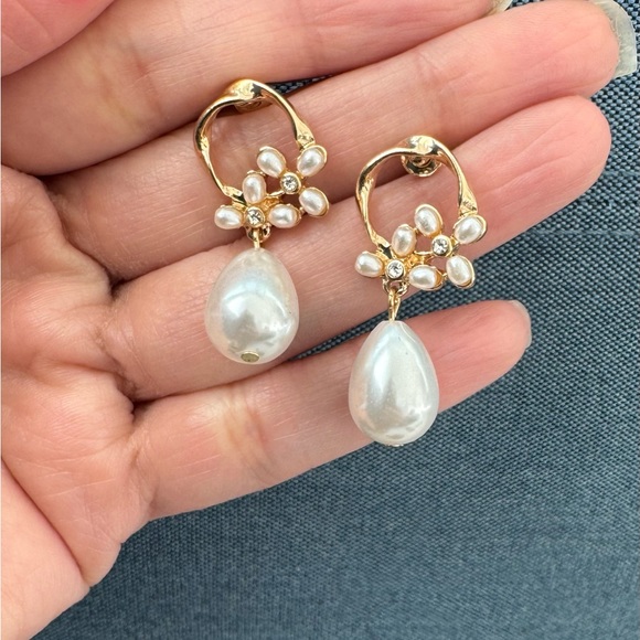 3 for $40 Pearl Dangle Earrings - Picture 3 of 3